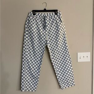 Vans Blue and White Checkered Pants